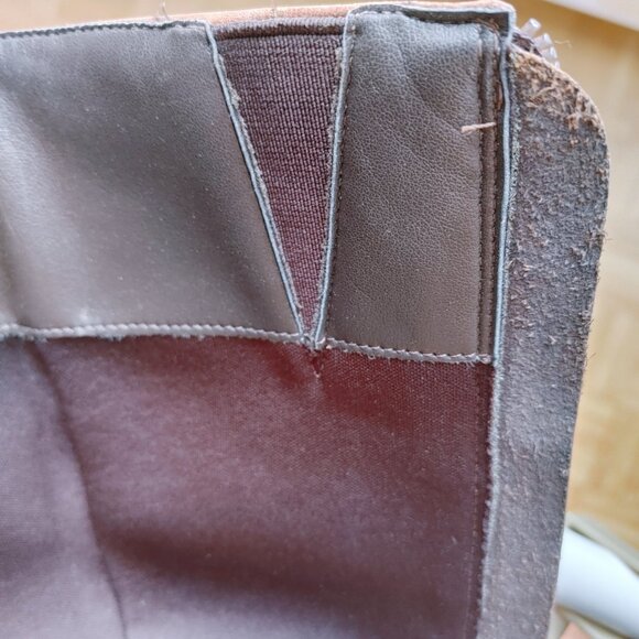 💯% real leather Knee High heeled brown Boots - Picture 10 of 16